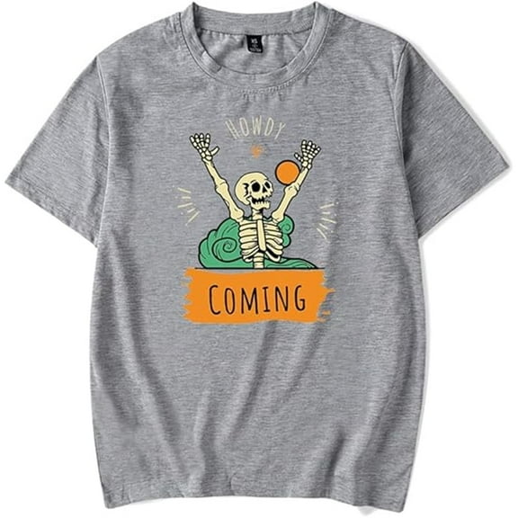 Ryan Trahan Merch Howdy Skeleton T-Shirt Women Men Casual Fashion Short Sleeve Tee Funny Summer Tops