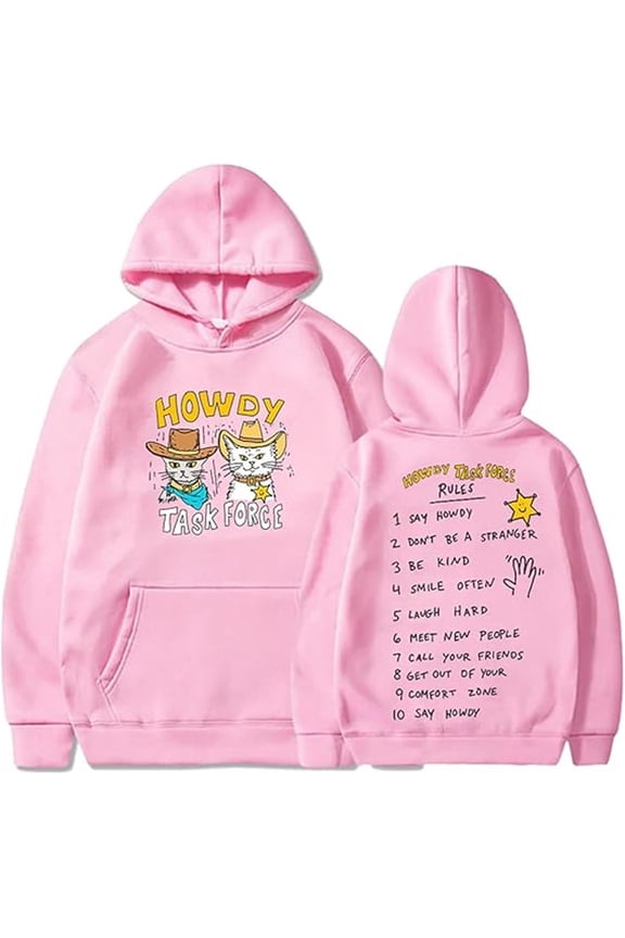 Ryan Trahan Merch Howdy Task Force Hoodie, Unisex, Stylish Long-Sleeved Casual Sweatshirt