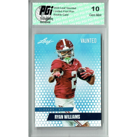 Ryan Williams 2024 Leaf Vaunted #V-15 Debut Collection Rookie Card PGI 10