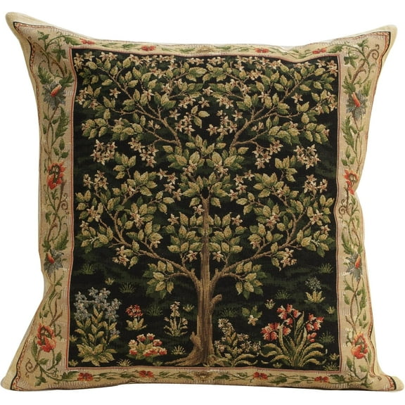 Ryan&nbsp; Home Furnishings Throw Pillow Covers, Decorative Boho Pillow Covers for Couch, Living Room, Black Tree Square Cushion Cases 18x18 in, for Cozy Bedroom Decor