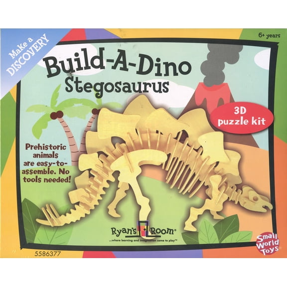 Ryan's Room Build-a-Dino Stegosaurus Wood Model Kit