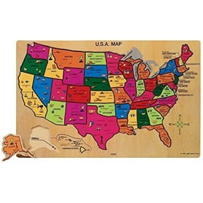 Small World Toys Ryan's Room U.S.A. Map Jigsaw Puzzle