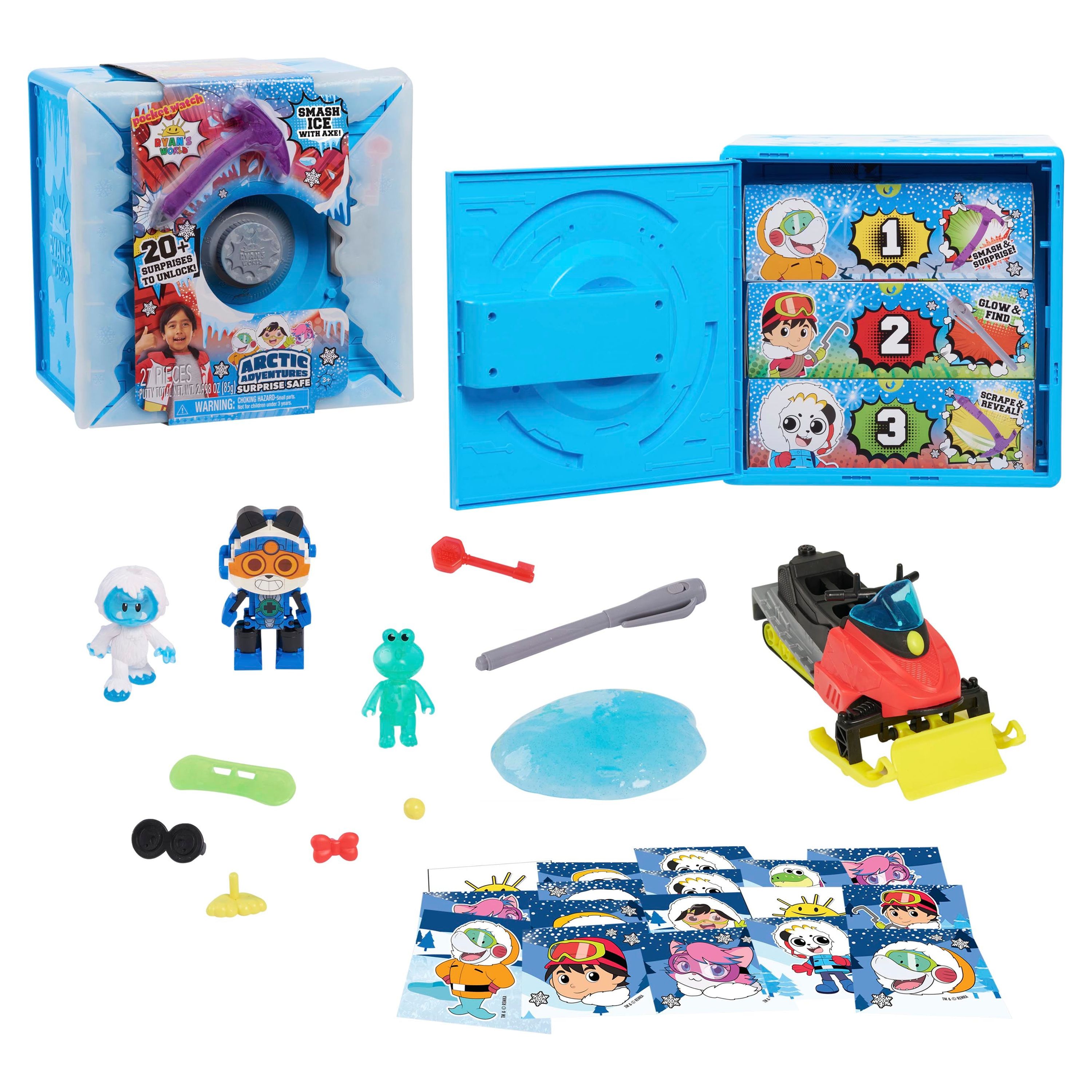 Ryan's World Arctic Adventures Surprise Safe,  Kids Toys for Ages 3 Up, Gifts and Presents - image 1 of 8