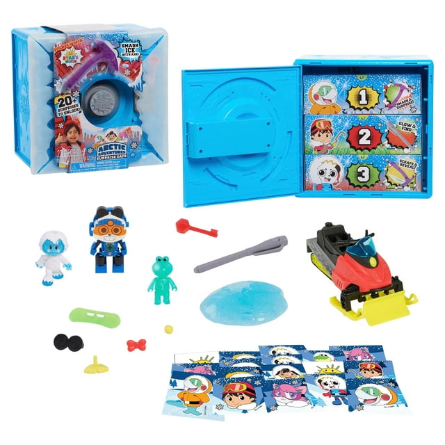 Ryan's World Arctic Adventures Surprise Safe,  Kids Toys for Ages 3 Up, Gifts and Presents