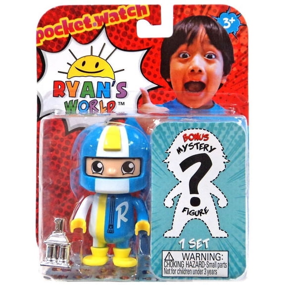 Ryan's World Autocross Ryan Mystery with Rare Dark Titan, 6" Width, Plastic, 2-Pack