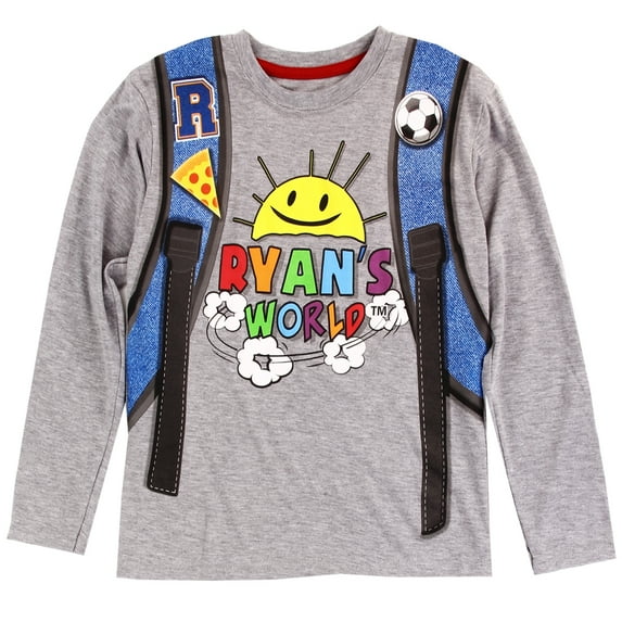 Ryan's World Boys Long Sleeve T-Shirt, Sizes 4-7