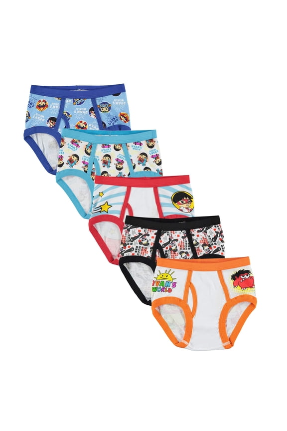 , Boys Underwear, 5 Pack Briefs Sizes 4 - 8