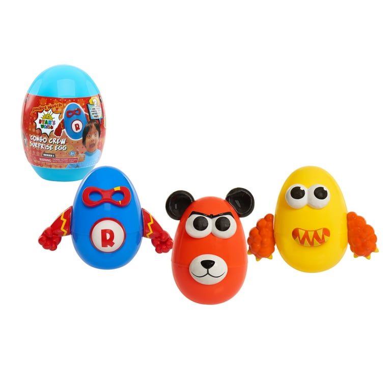 Ryan s World Combo Crew Surprise Egg Build Your Own Figure with 3D Stickers Colors May Vary Kids Toys for Ages 3 Up Gifts and Presents