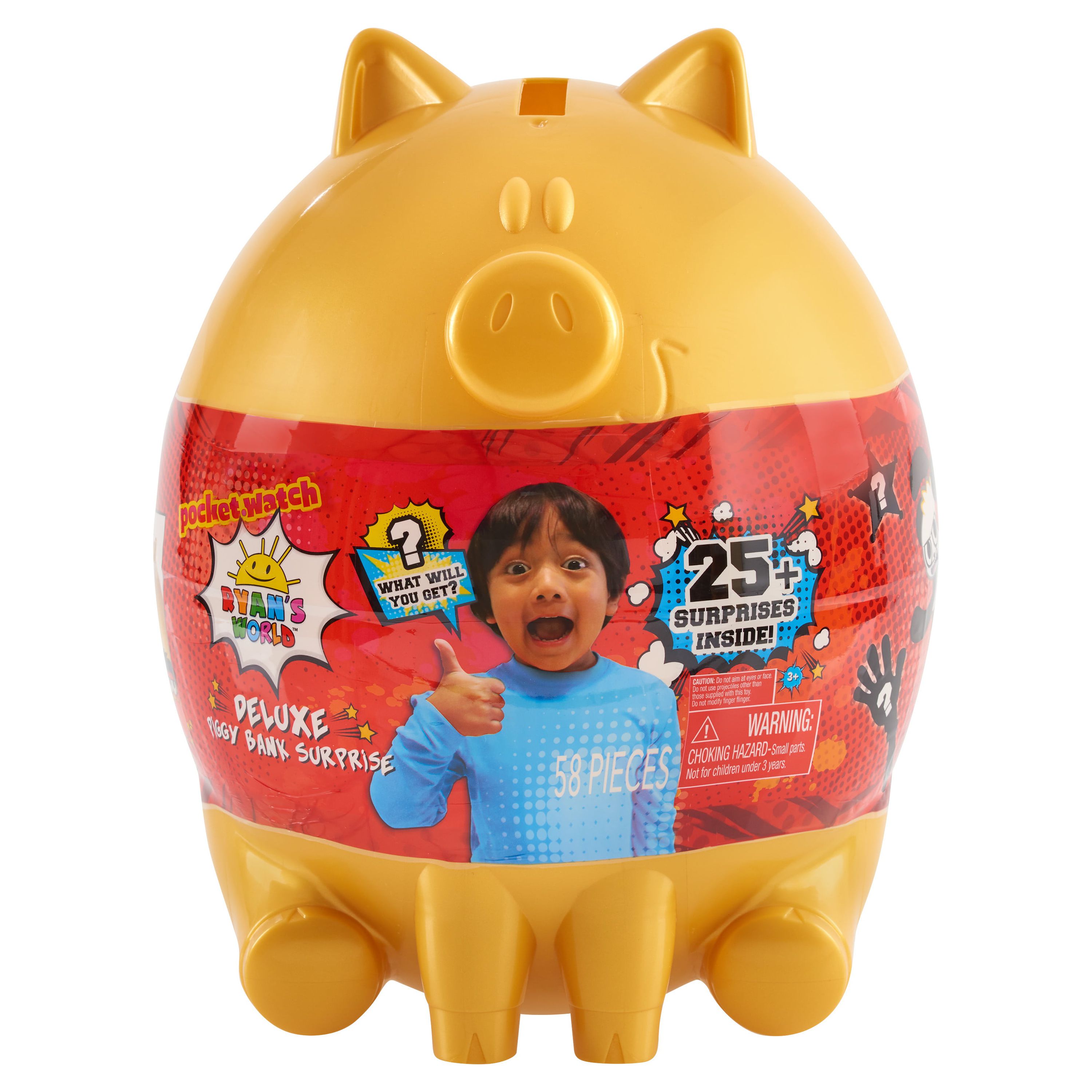 Ryan's World Deluxe Piggy Bank,  Kids Toys for Ages 3 Up, Gifts and Presents - image 1 of 3