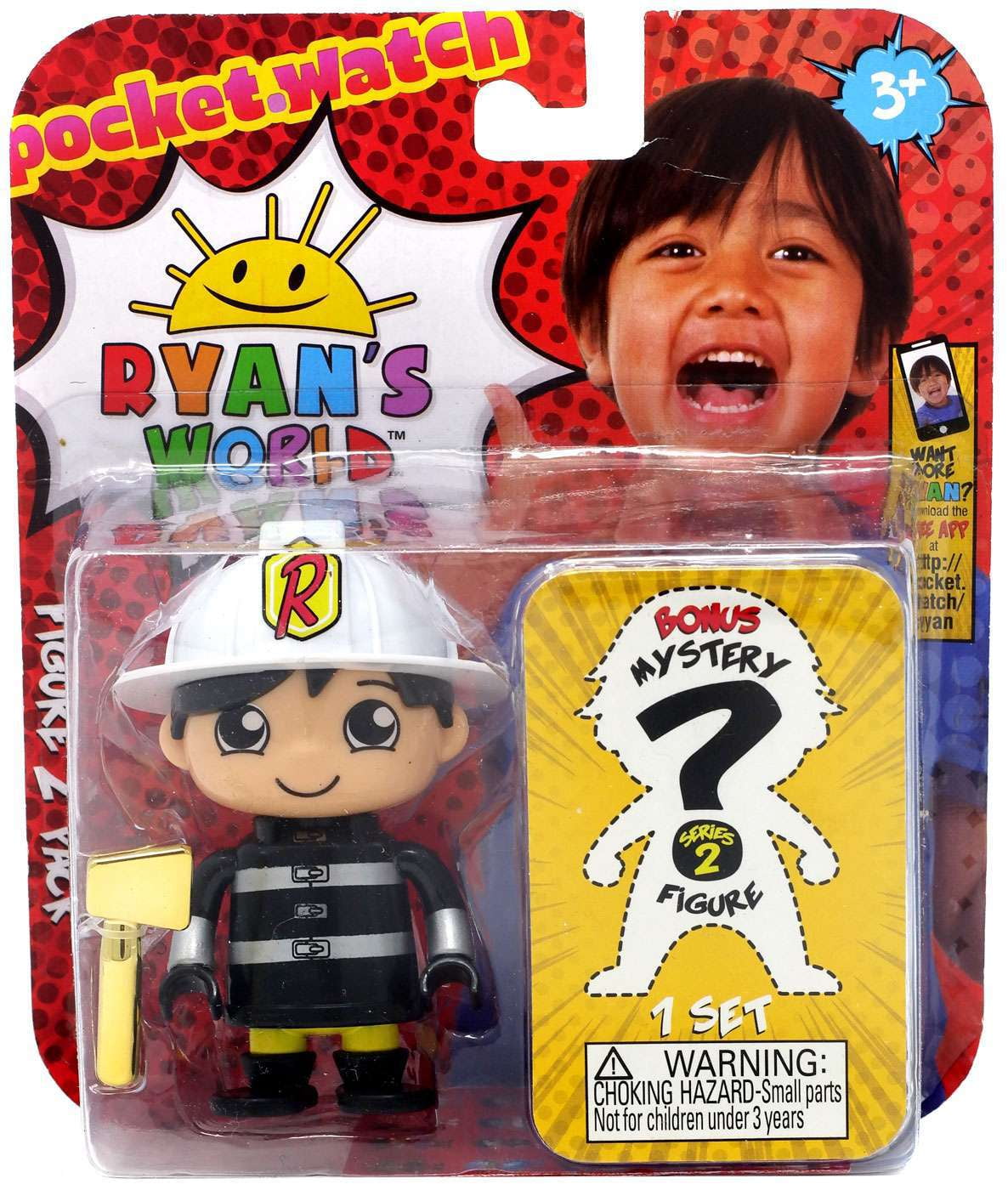 Ryan's World Fire Chief Ryan Action Figure 2-Pack
