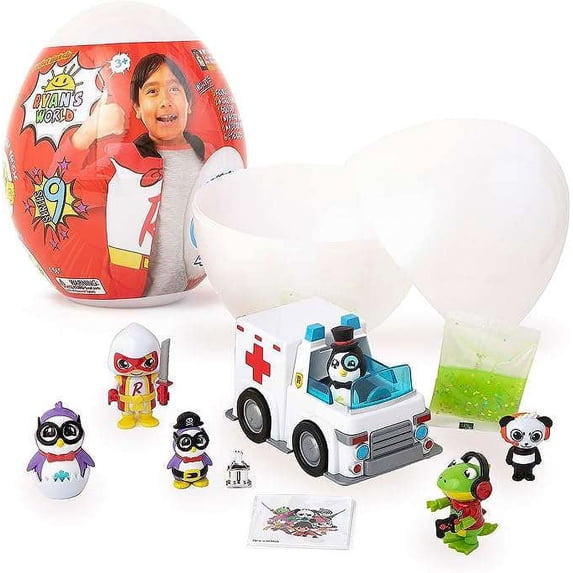 Ryan's World Giant Mystery Egg - Series 9 - Filled with Fun Surprises for All Ryan Fans
