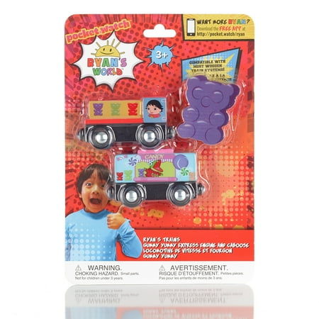 Ryan's World Gus Gummy Express Engine & Caboose