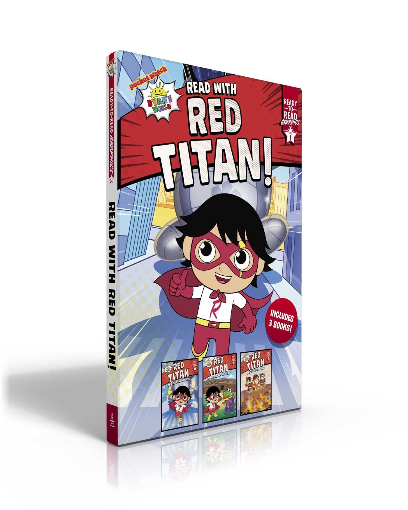 Ryan's World: Read with Red Titan! (Boxed Set) : Red Titan and the Runaway Robot; Red Titan and the Never-Ending Maze; Red Titan and the Floor of Lava (Paperback)