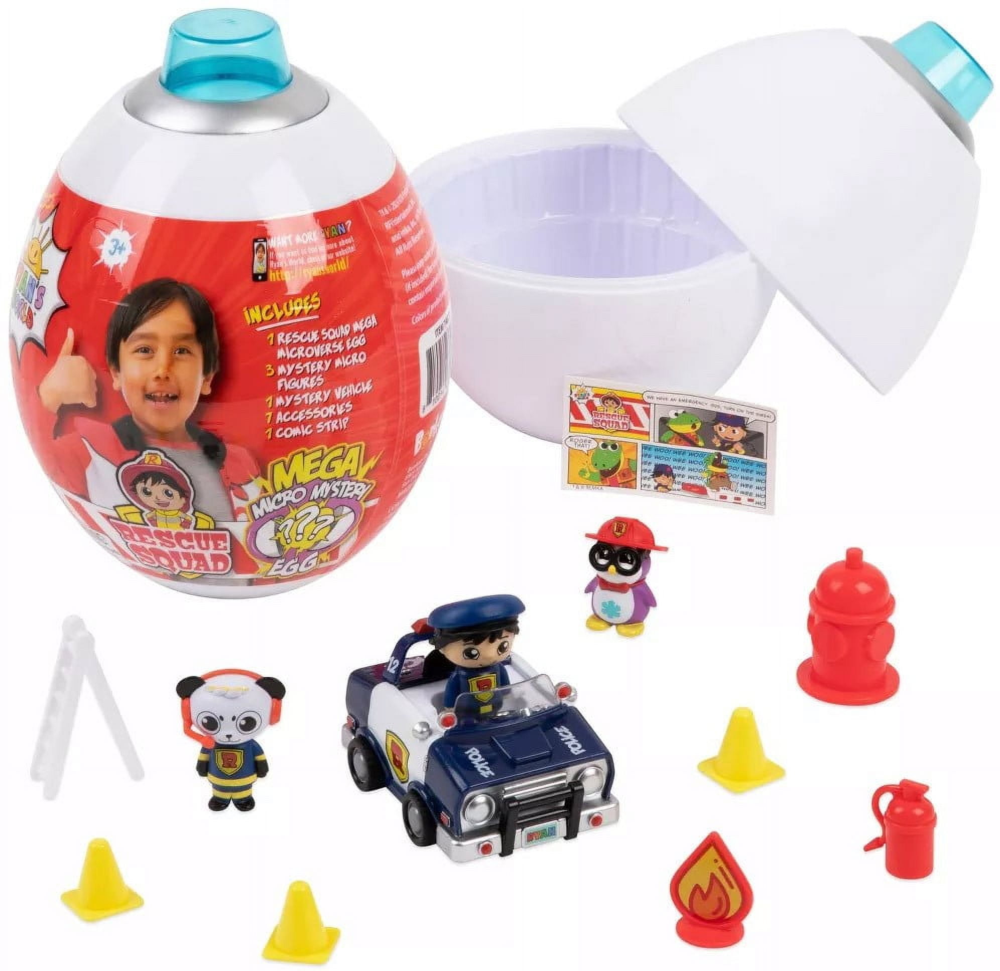 Ryan's World Rescue Squad Mega Micro Mystery Egg Mystery Surprise