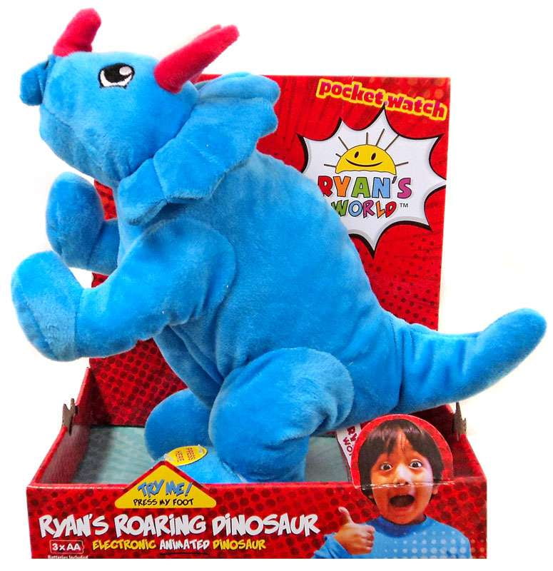 Ryan's World Ryan's Roaring Dinosaur Plush Figure (Triceratops)