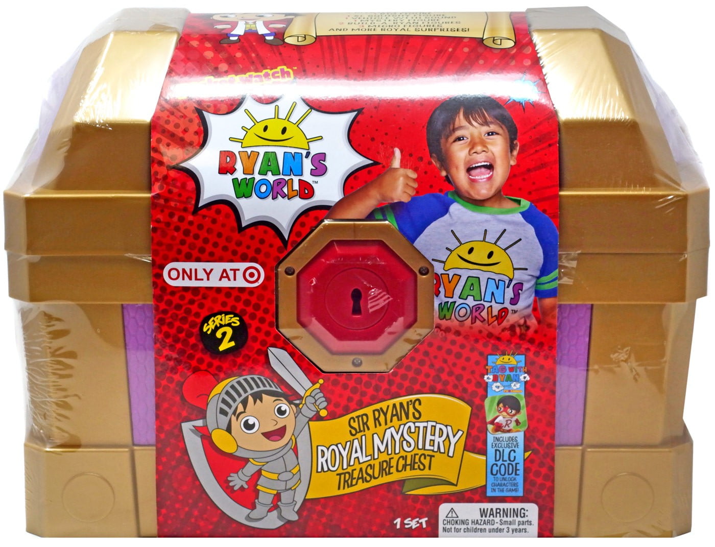 RYAN'S WORLD Pocket Watch Series 2 Sir Ryan's Royal Mystery Treasure Chest Mega Mystery