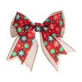 thumbnail image 1 of RyanK Christmas Bow,Christmas Ornament,Christmas Tree Decorations,New Christmas Double Layered Bow Christmas Tree Decoration Small Bow Festival Gift Box Packaging Bow Accessories 10*9.5cm Red, 1 of 6