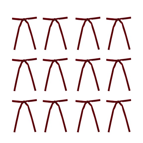 RyanK Christmas Bows,Christmas Gifts,Christmas Decorations,24pc Velvet Christmas Tree Bow Decoration Wreath Bow Decoration Red