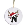 thumbnail image 1 of RyanK Christmas Clearance Christmas Letters,Christmas Gifts,Christmas Decorations,3.15x3.15 in Letter Name Ornament Family Initial Ornament Personalized Ornament Name Family Christmas Ornament N, 1 of 9