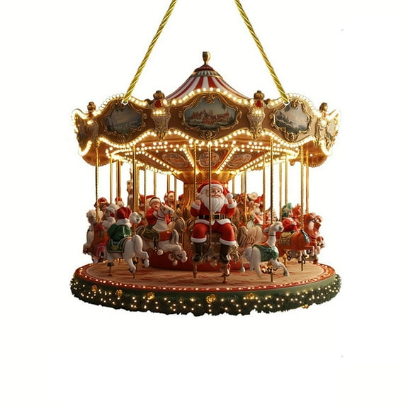 RyanK Christmas Decorations Christmas GiftsSanta Claus Carousel Decoration Festival Christmas Decoration