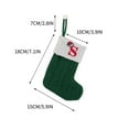 thumbnail image 1 of RyanK Christmas Gifts, Christmas Decorations,Knitted Hosiery Wool Hosiery Embroidered Alphabet Children's Candy Gift Bag Green Christmas Stocking Gift Bag, 1 of 2