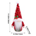 thumbnail image 1 of RyanK Christmas Ornaments,Christmas Gifts,Christmas Decorations,Christmas Sequins Pointed Hat Gnomes Decoration With Sand Filled Base Sparkling Sequins Hat Gnomes Tabletop Ornament Doll Red, 1 of 3