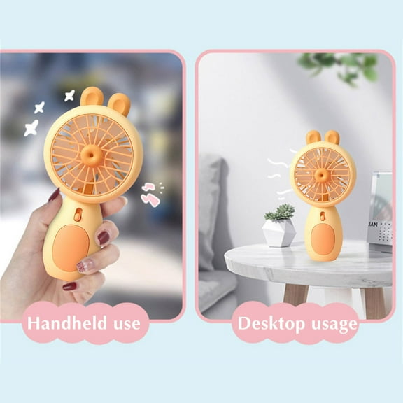 RyanK Clearance Fans Summer Refreshing Handheld Fan WIth LED Portable USB Charging Light Mini Fan