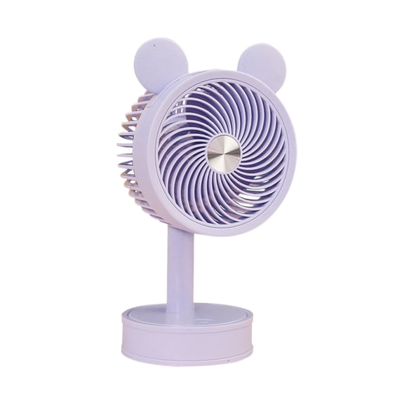 RyanK Clearance Fans Usb Charging Cartoon Desktop Fan Desk Surface Solid Color Fan Dormitory Home Three-speed Small Table Fan