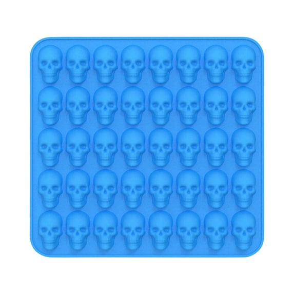 RyanK Clearance Ice Cube Trays Halloween Hot 40 Even Skull Ice Grill Baking Small Skull Halloween DIY Candy Tool