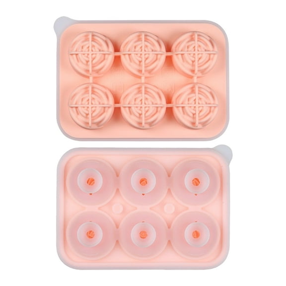 RyanK Clearance Ice Cube Trays Rose Ice Lattice 1.65 Inch Whiskey Ice Lattice Tray With Lid In The Shape Of A Rose For Daily Drinking Water Milk Coffee Ice Lattice Cocktails