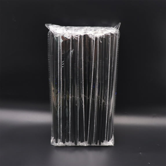 RyanK Drinking Straw Clearance 100 Plastic Drinking Straws 12.5 Inches Long Multi-Colored Striped Bedable