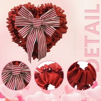 RyanK Easter Decorations Valentines Day Decor Wreaths For Front Door Outside Valentine Decorations For The Home Heart Shaped Wreath For Outdoor Valentine's Day Wreath Decoration