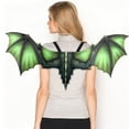 thumbnail image 1 of RyanK Halloween Decorations Halloween Dinosaur Costume Role Play Wing Accessories Decoration 37.4x17.7in Green, 1 of 2