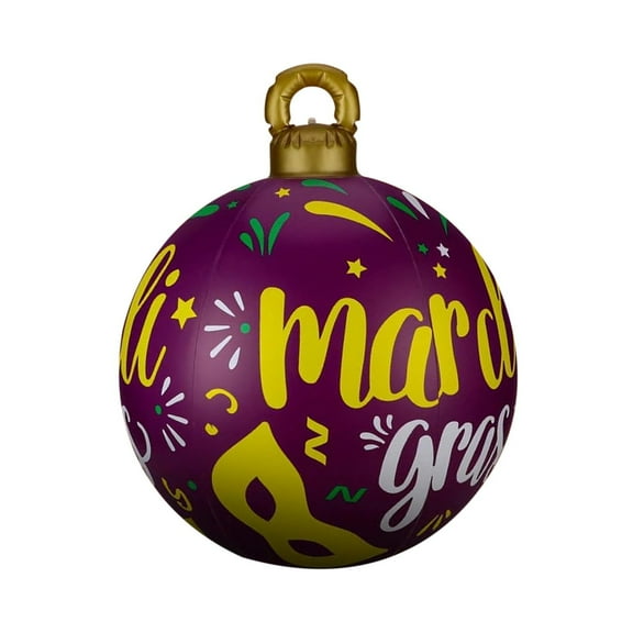 RyanK Mardi Gras Decorations Carnival Inflatable PVC Festival Decorative Ball Festival Mask 24in