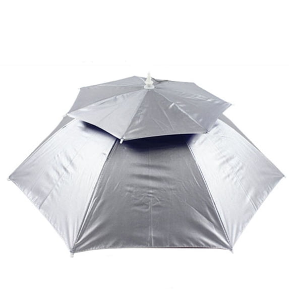 RyanK Multicolor Outdoor Foldable Double Umbrella Hat Sun Rain Cap Camping Fishing