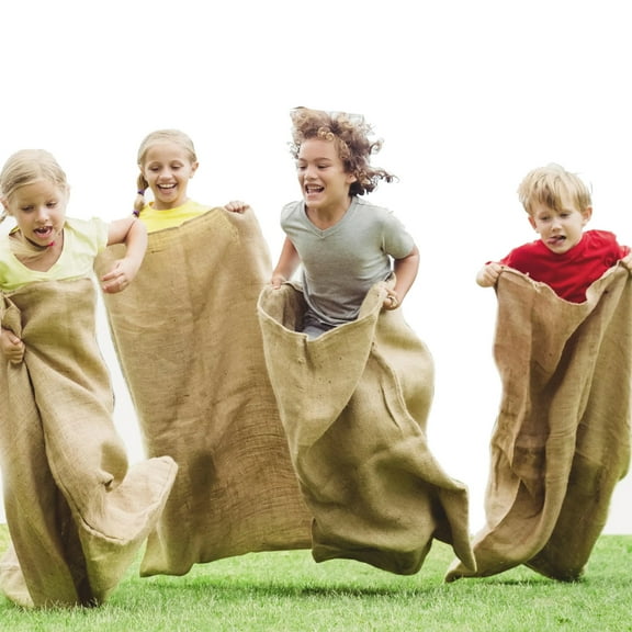 RyanK Outdoor Field Day Games, Relay Race Games, Potato Sack Race Bags, 3 Legged Race, Egg & Spoon Race, with Storage Bag - BBQ, Easter Games, Birthday Party Games 25x39in For Kids And Adults