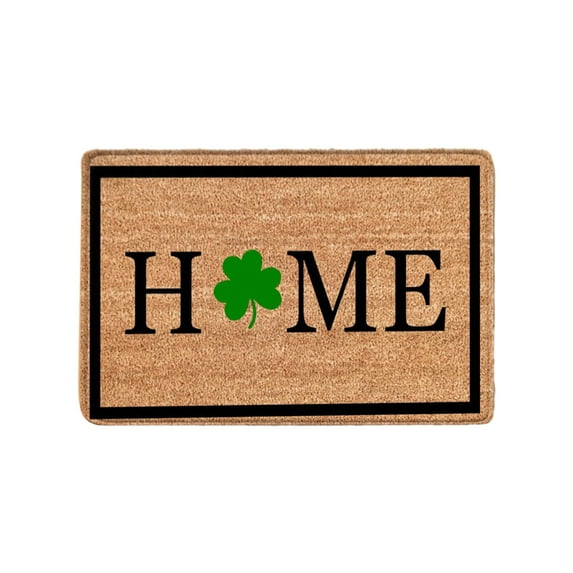 RyanK St Patricks Day Decorations St. Patrick's Day Door Mat - Front Door Mat - Bath Rug Super Absorbent Quick Dry - Rubber Backing Non Slip Washable Bathroom Floor Mats -Green 16x24 IN