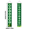 thumbnail image 1 of RyanK St Patricks Day Decorations St. Patrick's Day Irish Holiday Porch Sign Welcome Home Door Curtain Banner Decoration Door Hanging Painting Hanging Flag Decoration, 1 of 5