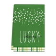 thumbnail image 1 of RyanK St Patricks Day Decorations St. Patrick's Day Kitchens Towel Green Luckys Clovers Dish Towel St. Patrick's Day Decorations For Home Dry Dish Cloth 18x26 Inch, 1 of 6