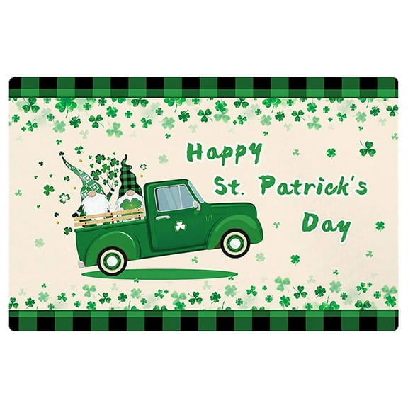 RyanK St Patricks Day Decorations St. Patrick's Day Welcome Doormats Home Carpets Decor Carpet Living Room Carpet