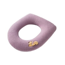 RyanK Toilet Seat Cover Pads,Toilet Seat Cover Washable And Reusable Warmer Toilet Seat Pads Cushion Easy Installation Fits All Toilet Seats Bathroom DecorationToilet Seat Cover Purple