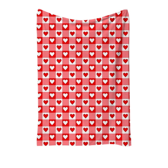 RyanK Valentine'S Day Gifts 1pc Soft Warm Valentine's Day Flannel Blanket - Suitable For Sofabed Decor - Ideal For Holiday Gifts
