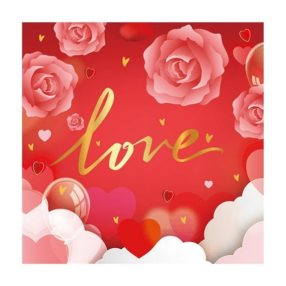 RyanK Valentine'S Day Gifts Valentine'S Day Decorations Valentine's Day Colored Printed Napkins Party Napkins Party Ambiance Napkins Disposable Napkins