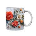 thumbnail image 1 of RyanK Valentine'S Day Gifts Valentine'S Day Decorations Valentine's Day Mugs Rose Cups Flower Design Series Cups 11oz Coffee Cups, 1 of 9