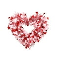 thumbnail image 1 of RyanK Valentine'S Day Gifts Valentine's Day Flower Wreath Window Decoration Wall Pendant, 1 of 6