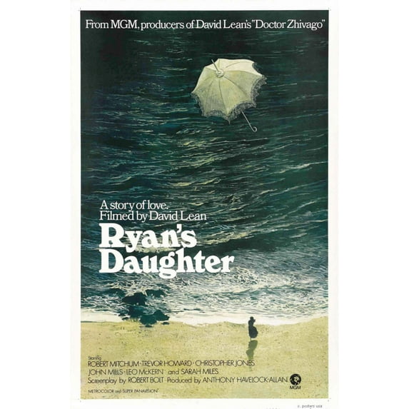 Ryans Daughter Movie poster Metal Sign 8inx 12in Metal Print 8x12 Square Adults Poster Time