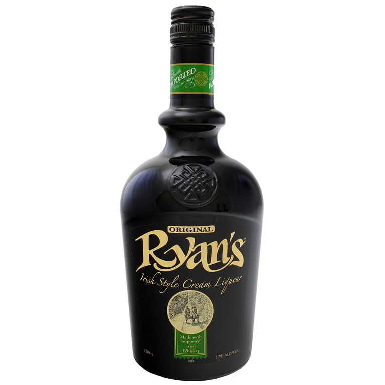 Ryans Irish Cream Liqueur, 750ml, 34 Proof (17% ABV) - Walmart.com