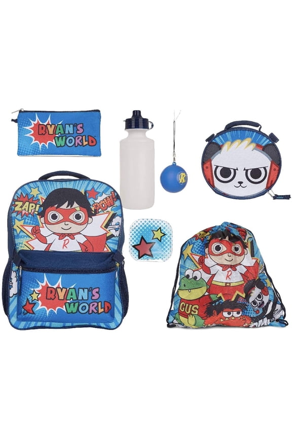 Ryans World 7 Piece School Backpack Set