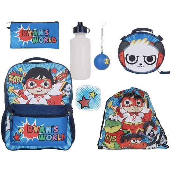 Ryans World 7 Piece School Backpack Set