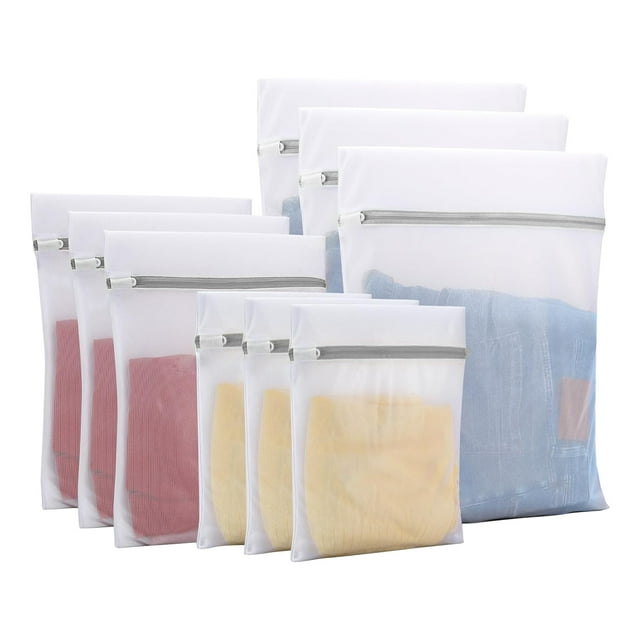 Ryanstar Racing 9Pack Laundry Bags, Durable Mesh Laundry Bags with Sturdy Zippers, Hanging